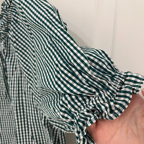 NWOT Hill House Home Emerald Gingham Katherine Nap Dress XS - Picture 3 of 7